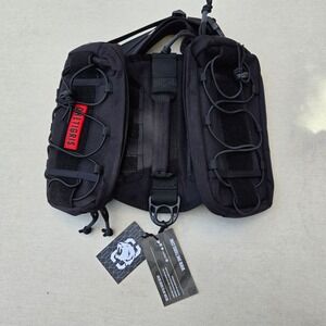 OneTigris Tactical Dog Chest Harness Black 17" MOLLE Adjustable Straps‎ EDC Pack